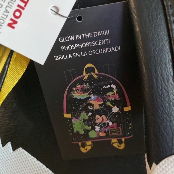Loungefly Disney Parks GLOW Main Street Electrical Parade Mini Backpack & Ears - Picture 7 of 9